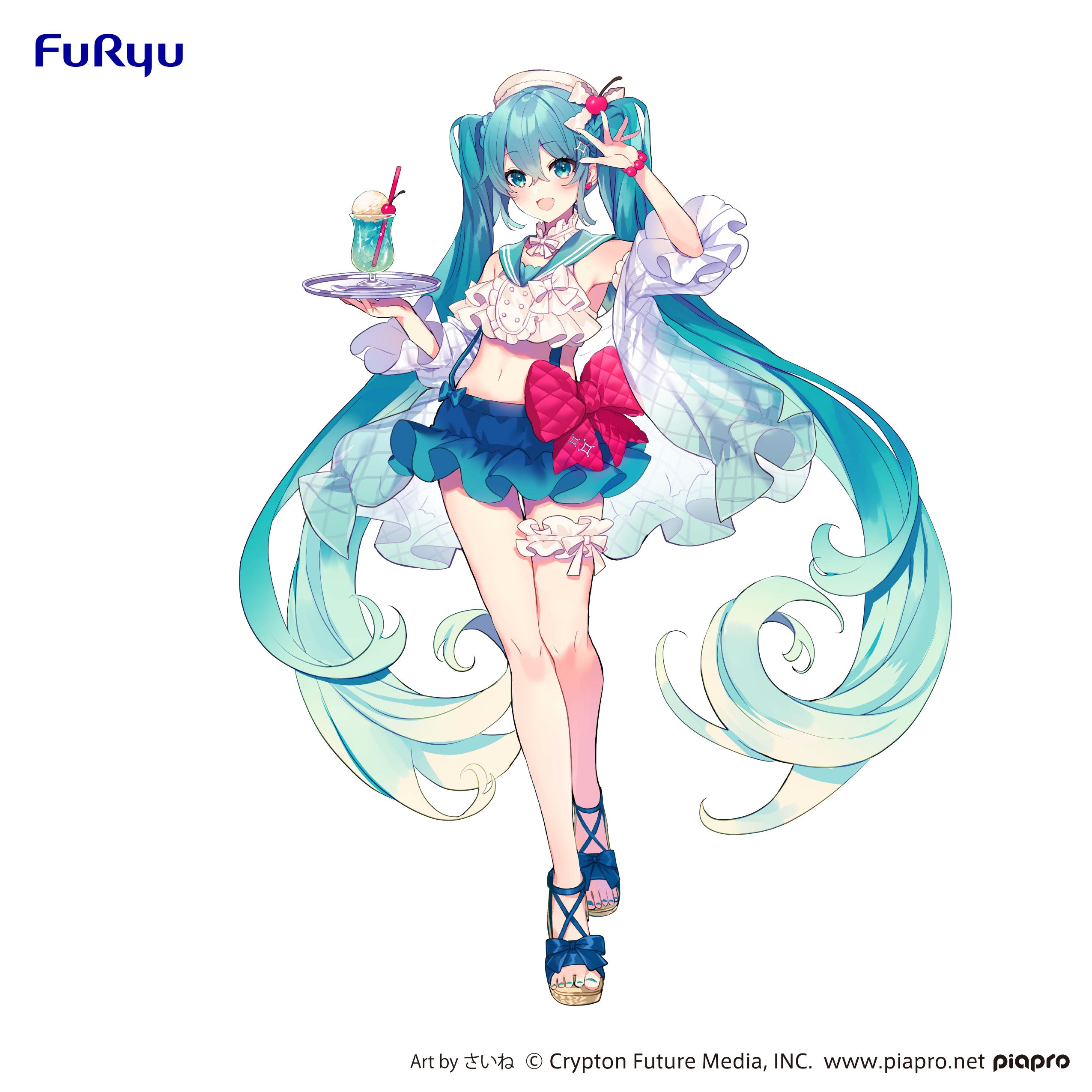 Exceed Creative Figure - Hatsune Miku SweetSweets Series Melon Soda Float -