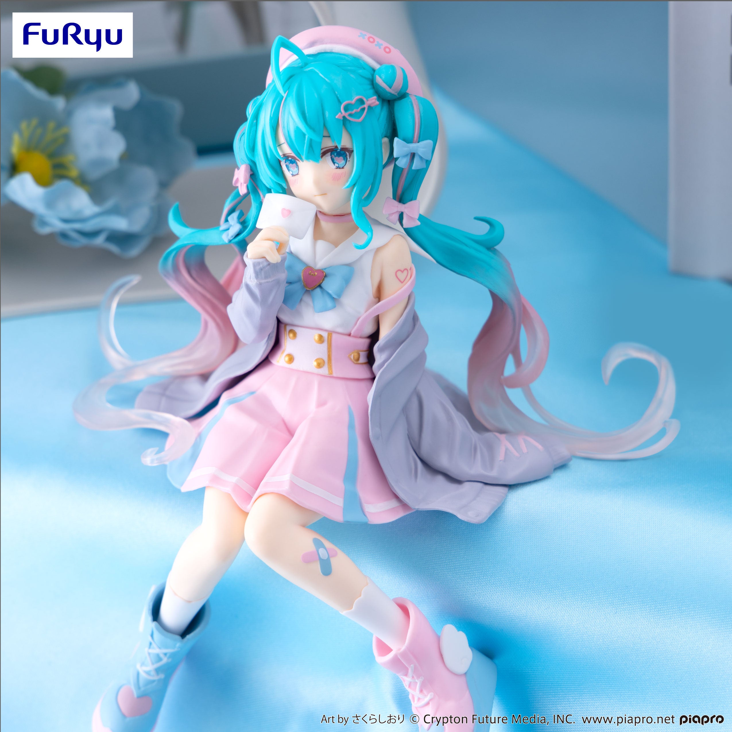 Noodle Stopper Figure Love Sailor Grey Color ver. Hatsune Miku