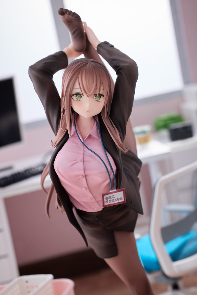 OL-chan Who Doesn't Want to Go to Work Pink Ver. DELUXE EDITION 1/6