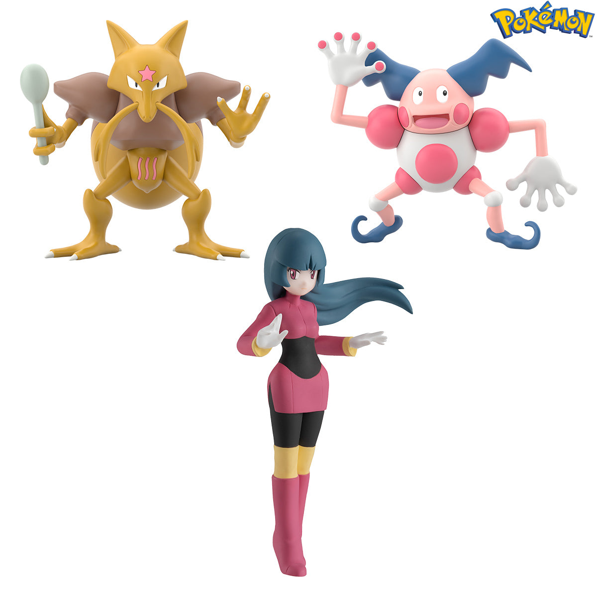 POKÉMON SCALE WORLD KANTO REGION SABRINA, KADABRA & MR. MIME W/O GUM