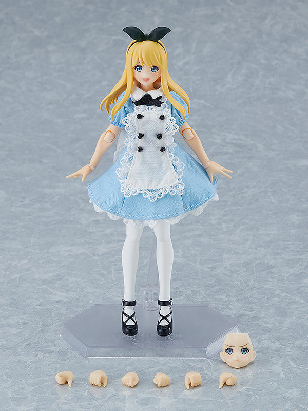 figma Female Body (Alice) with Dress+Apron Outfit