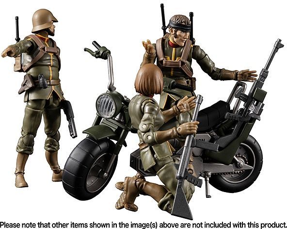 G.M.G Mobile Suit Gundam - Principality of Zeon 08 V-SP General Soldier & Exclusive motorcycle